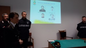 I quattro arrestati dai Carabinieri di Urbino
