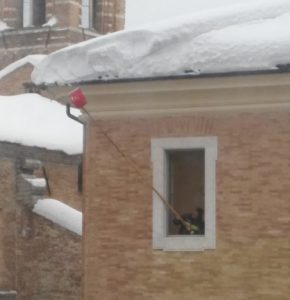 vigili del fuoco rimozion neve