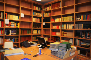 Interno della nuova sede della biblioteca