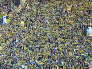 La curva del Borussia Dortmund foto di Fanthomas (da flickr.com)