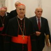 Il cardinale Tarcisio Bertone e il rettore Stefano Pivato all'Università di Urbino