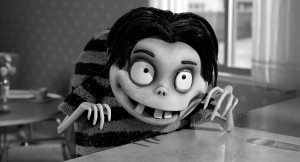 Una scena del film d'animazione Frankenweenie