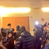Il tribunale di Pesaro durante il processo per l'aggressione a Lucia Annibali