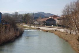 Il letto del fiume Metauro a Fermignano