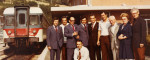 Piergiorgio Sartori insieme ad alcuni colleghi nel '61