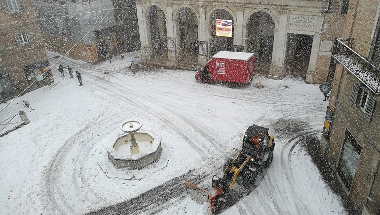 Neve a Urbino: 16 gennaio 2017