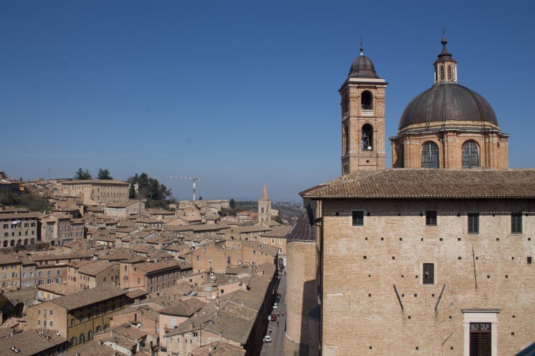 Urbino dall'alto, vista dai torricini