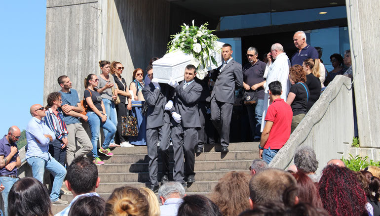I funerali di Francesco Bonifazi a Cagli